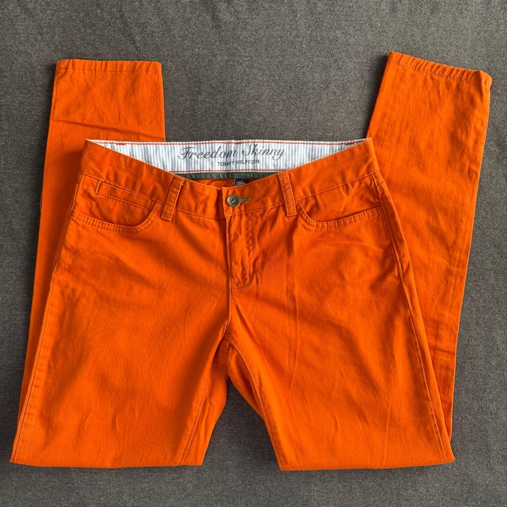 Tommy Hilfiger Bright Orange Freedom Skinny Pants